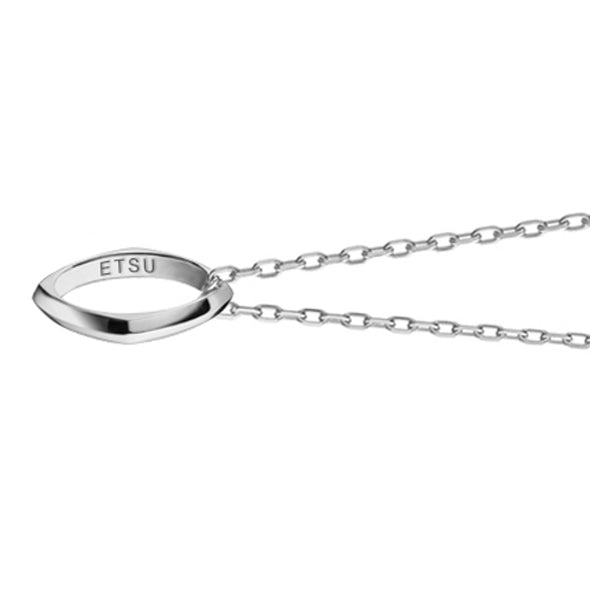 ETSU Monica Rich Kosann Poesy Ring Necklace in Silver Shot #3
