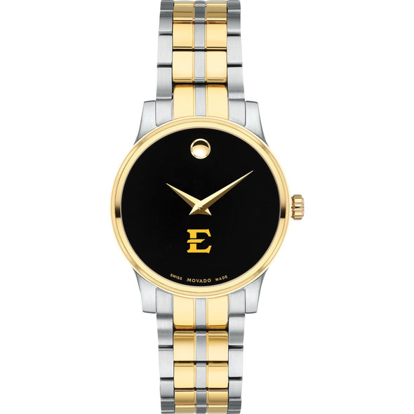 ETSU Women's Movado Collection Two-Tone Watch with Black Dial Shot #2