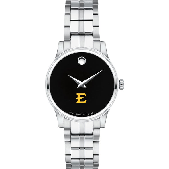 ETSU Women's Movado Stainless Steel Watch with Black Dial Shot #2