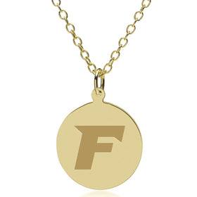 Fairfield 14K Gold Pendant &amp; Chain Shot #1