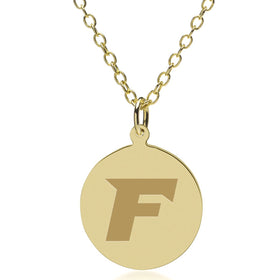 Fairfield 14K Gold Pendant & Chain Shot #1