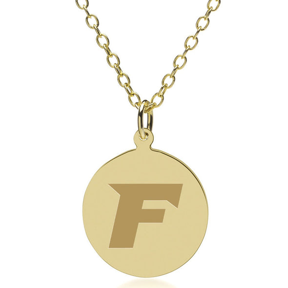 Fairfield 14K Gold Pendant & Chain Shot #1