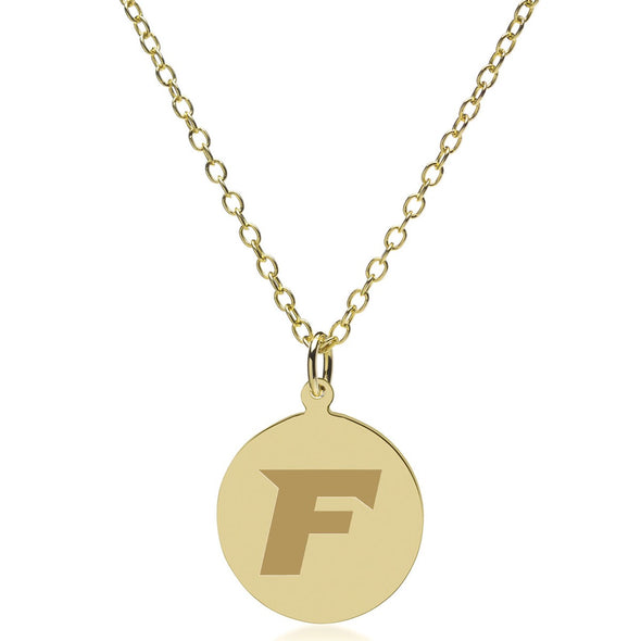 Fairfield 14K Gold Pendant &amp; Chain Shot #2