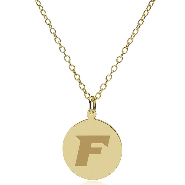 Fairfield 14K Gold Pendant & Chain Shot #2