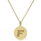 Fairfield 18K Gold Pendant & Chain Shot #2