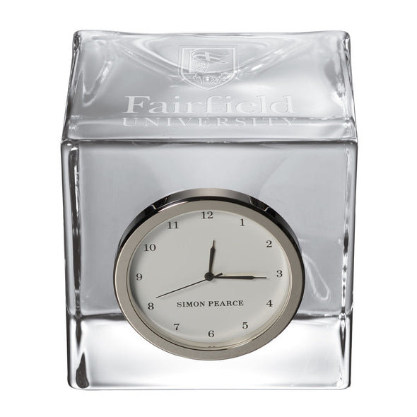 Fairfield Glass Desk Clock by Simon Pearce Shot #2