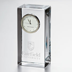 Fairfield Tall Glass Desk Clock by Simon Pearce Shot #1