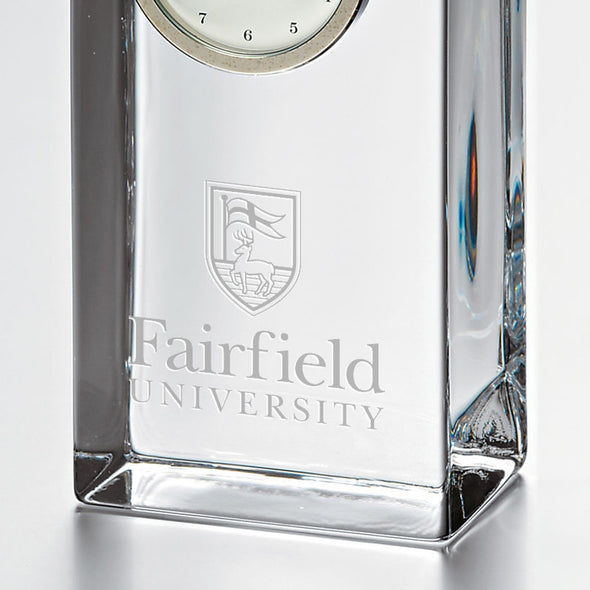 Fairfield Tall Glass Desk Clock by Simon Pearce Shot #2