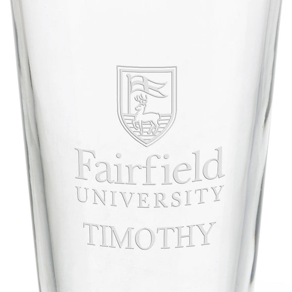 Fairfield University 16 oz Pint Glass- Set of 2 Shot #3