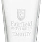 Fairfield University 16 oz Pint Glass- Set of 4 Shot #3