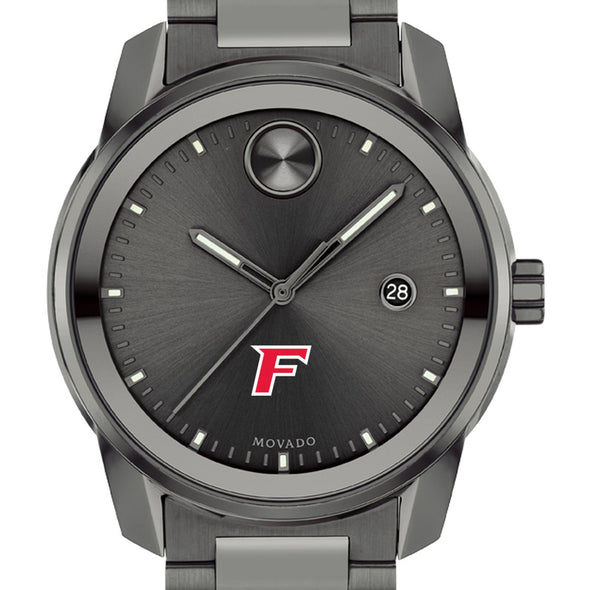Fairfield University Men's Movado BOLD Gunmetal Grey with Date Window Shot #1