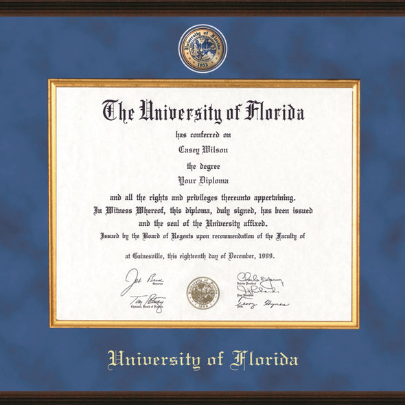 Florida Excelsior Diploma Frame Shot #2