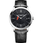 Florida Men's Baume et Mercier 40mm Classima Quartz Watch with Black Dial & Black Leather Strap Shot #2