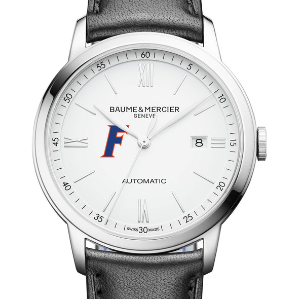 Florida Men's Baume et Mercier 42mm Classima Automatic Watch with White Dial & Black Leather Strap Shot #1