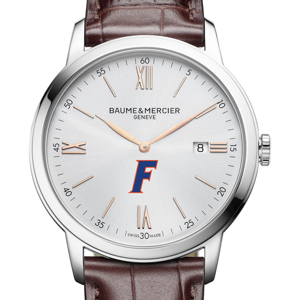 Florida Men's Baume et Mercier 42mm Classima Watch with Silver Dial & Brown Leather Strap Shot #1
