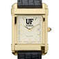 Florida Men's Gold Quad with Leather Strap Shot #1
