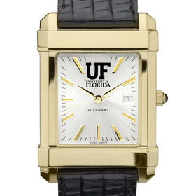 Florida Men's Gold Watch with 2-Tone Dial & Leather Strap at M.LaHart & Co. Shot #1