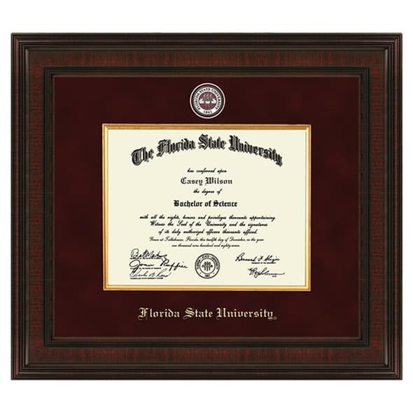 Florida State Excelsior Diploma Frame Shot #1