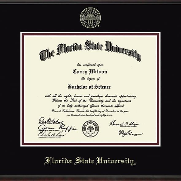 Florida State University Diploma Frame, the Fidelitas Shot #2