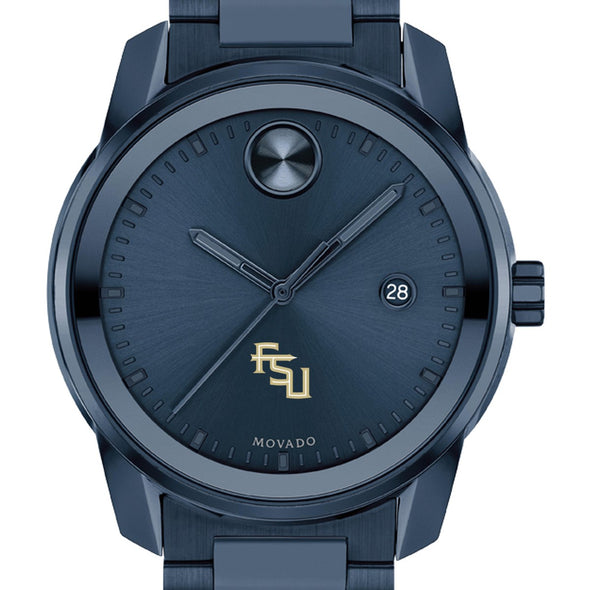 Florida State University Men&#39;s Movado BOLD Blue Ion with Date Window Shot #1