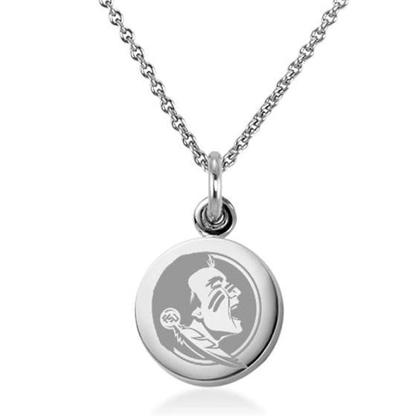 Florida State Seminoles Football Charm Necklace - Silver Multi-Charm Jewelry For Women, 18" Chain