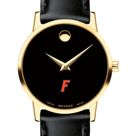 Florida Women&#39;s Movado Gold Museum Classic Leather Shot #1