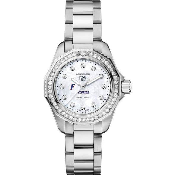 Florida Women's TAG Heuer Steel Aquaracer with Diamond Dial & Bezel Shot #2
