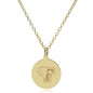 Fordham 14K Gold Pendant & Chain Shot #2