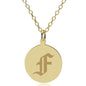 Fordham 14K Gold Pendant & Chain Shot #1