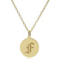 Fordham 14K Gold Pendant & Chain Shot #2