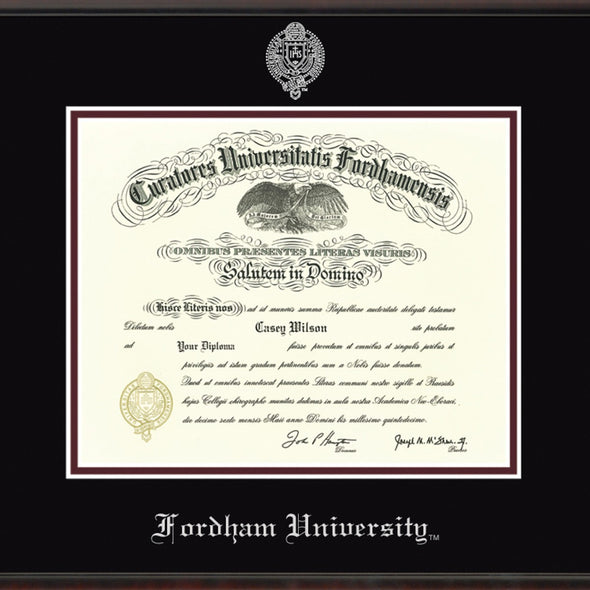 Fordham Diploma Frame, the Fidelitas Shot #2