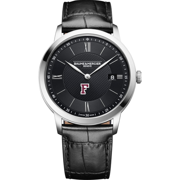 Fordham Men's Baume et Mercier 40mm Classima Quartz Watch with Black Dial & Black Leather Strap Shot #2