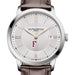 Fordham Men's Baume et Mercier 40mm Classima Quartz Watch with Silver Dial & Dark Brown Leather Strap