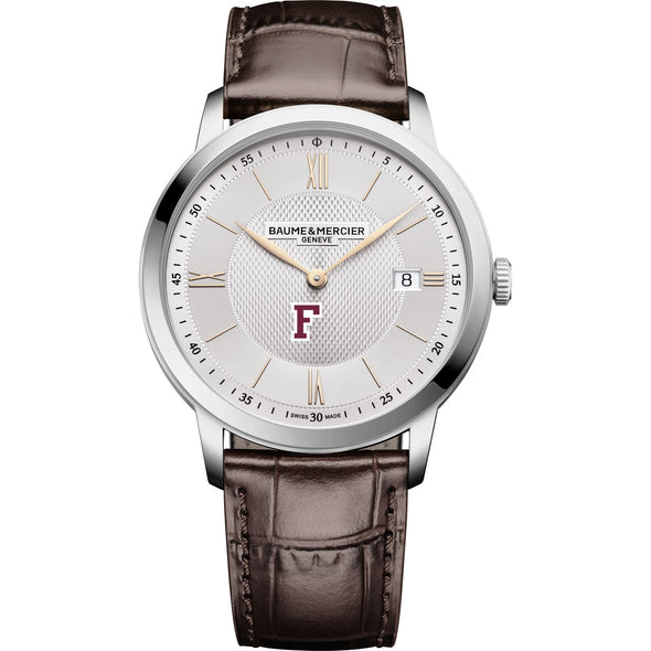 Fordham Men's Baume et Mercier 40mm Classima Quartz Watch with Silver Dial & Dark Brown Leather Strap Shot #2
