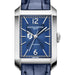 Fordham Men's Baume et Mercier 43X27mm Hampton Automatic Watch with Blue Dial & Blue Leather Strap