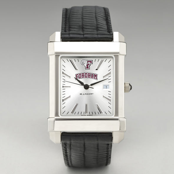Fordham Men's Collegiate Watch with Leather Strap Shot #2