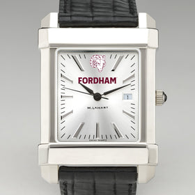 Fordham Men's Collegiate Watch with Leather Strap Shot #1