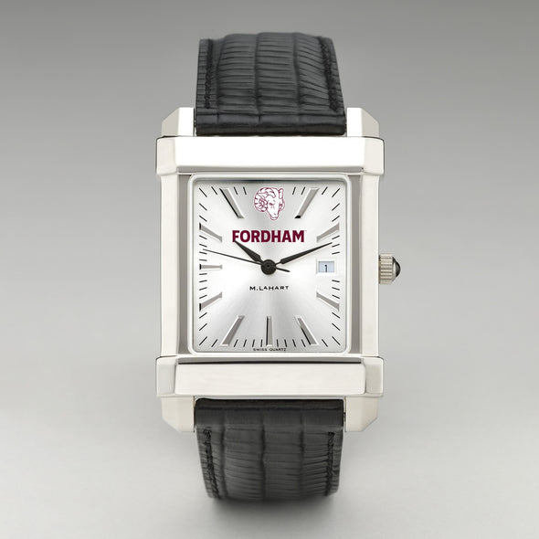 Fordham Men's Collegiate Watch with Leather Strap Shot #2