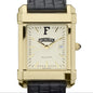 Fordham Men's Gold Quad with Leather Strap Shot #1