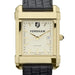 Fordham Men's Gold Quad with Leather Strap