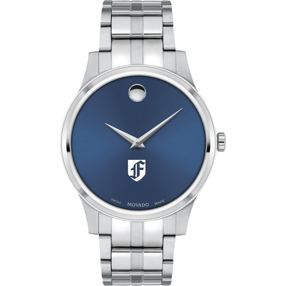 Fordham Men's Movado Collection Stainless Steel Watch with Blue Dial Shot #2