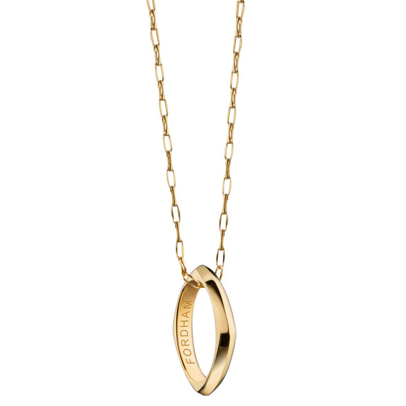 Fordham Monica Rich Kosann Poesy Ring Necklace in Gold Shot #2
