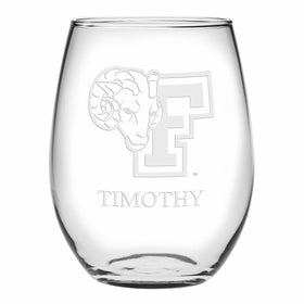 Fordham Stemless Wine Glasses Made in the USA - Set of 2 Shot #1