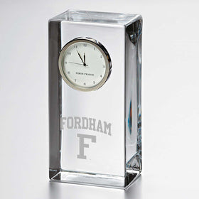 Fordham Tall Glass Desk Clock by Simon Pearce Shot #1