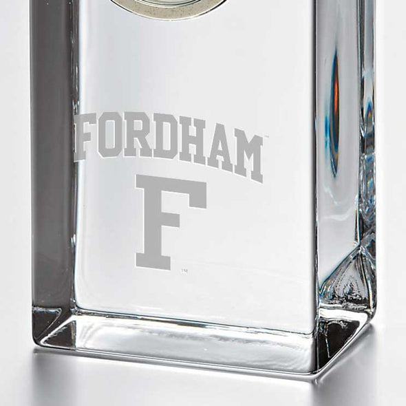 Fordham Tall Glass Desk Clock by Simon Pearce Shot #2