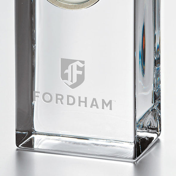 Fordham Tall Glass Desk Clock by Simon Pearce Shot #2
