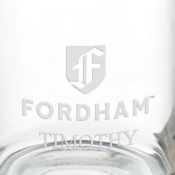 Fordham University 13 oz Glass Coffee Mug Shot #3