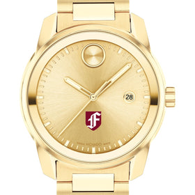Fordham University Men's Movado BOLD Gold with Date Window Shot #1
