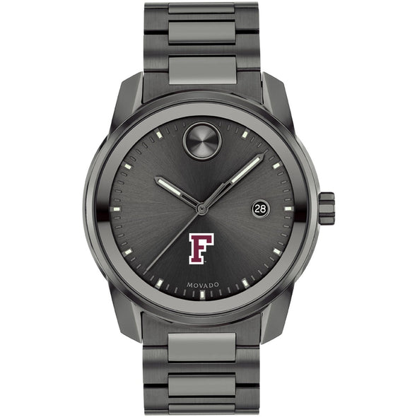 Fordham University Men's Movado BOLD Gunmetal Grey with Date Window Shot #2