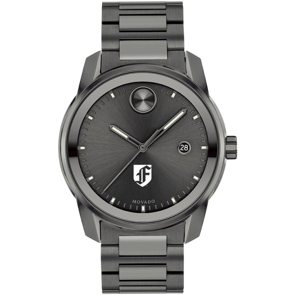 Fordham University Men's Movado BOLD Gunmetal Grey with Date Window Shot #2